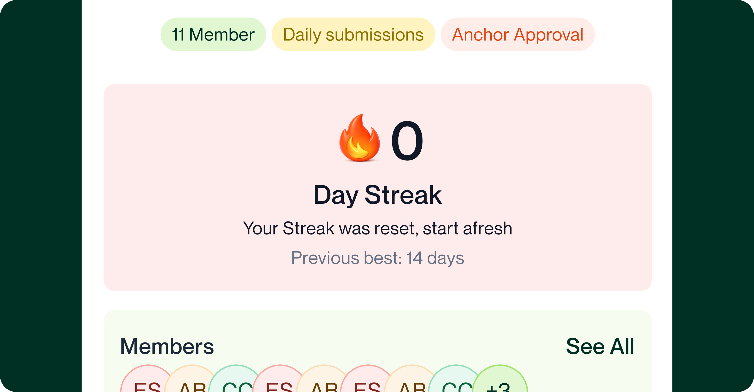 Reset the count without erasing the effort image
